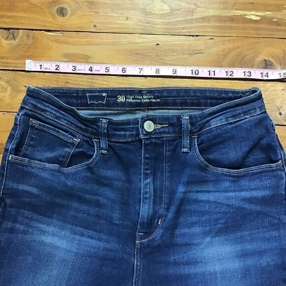 LEVIS jeans high rise skinny blue stretchy size 30 - Picture 11 of 14